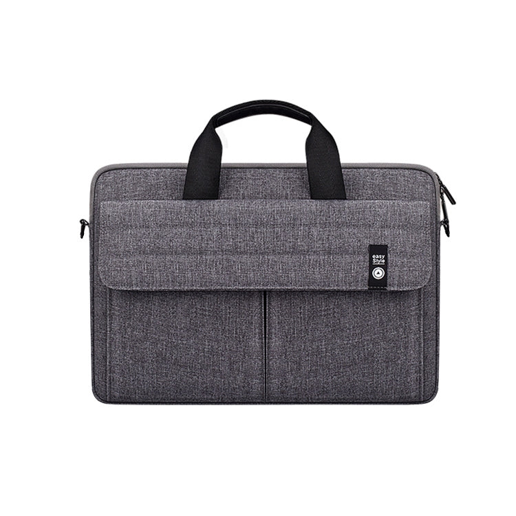 ST08 Handheld Briefcase Carrying Storage Bag without Shoulder Strap for 14.1 inch Laptop(Grey) - 14.1 inch by PMC Jewellery | Online Shopping South Africa | PMC Jewellery | Buy Now Pay Later Mobicred