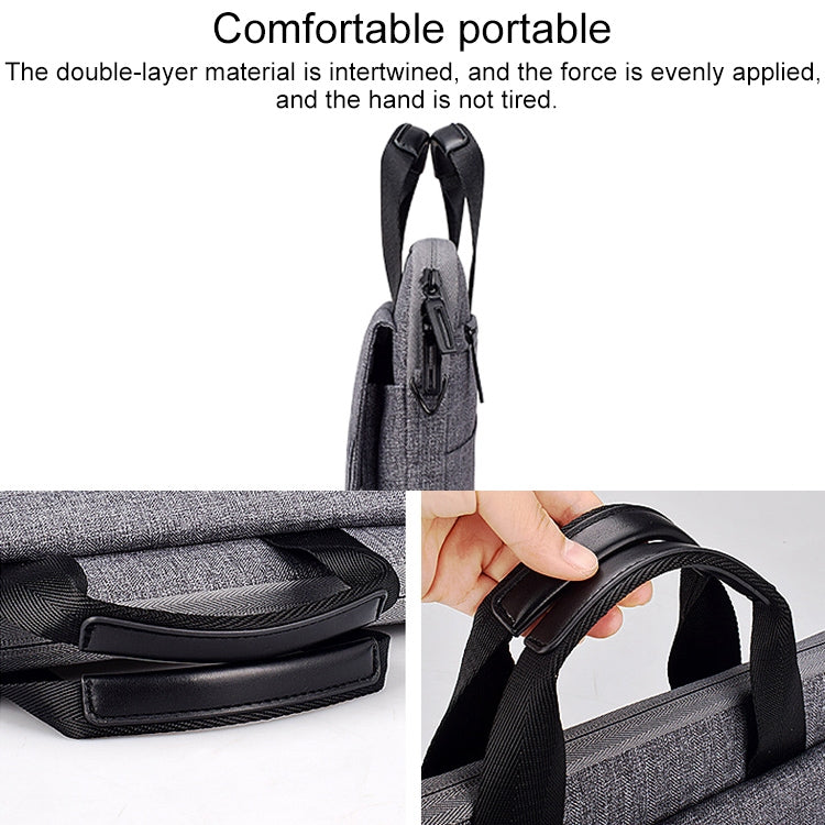 ST08 Handheld Briefcase Carrying Storage Bag with Shoulder Strap for 14.1 inch Laptop(Black) - 14.1 inch by PMC Jewellery | Online Shopping South Africa | PMC Jewellery | Buy Now Pay Later Mobicred