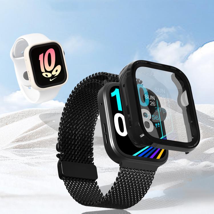 For Huawei Watch Fit 4 Pro Tempered Film Integrated PC Watch Protective Case(Silver) - Watch Cases by PMC TechLife | Online Shopping South Africa | PMC TechLife | Buy Now Pay Later Mobicred