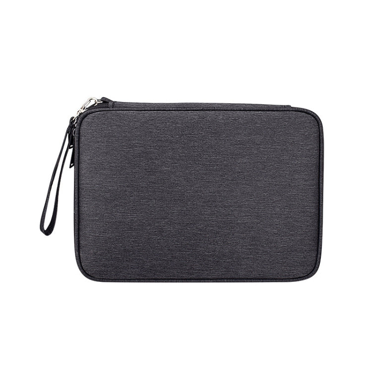 SM01 Multi-function Waterproof Double Layer Data Cable Earphone U Disk Digital Accessories Storage Bag, Size: L(Black) - free shipping - PMC Jewellery - Order now!