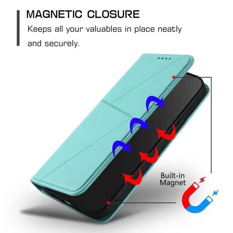 For iPhone 17 Pro Strong Magnetic Frosted Flip Leather Phone Case(Light Blue) - free shipping - PMc TechLife - Order now!
