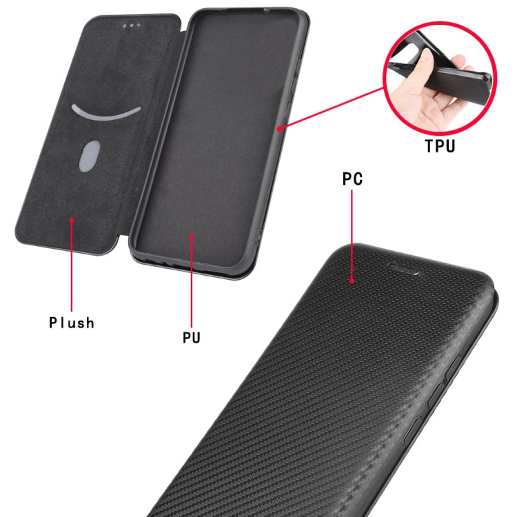 For Ulefone Note 9P Carbon Fiber Texture Horizontal Flip TPU + PC + PU Leather Case with Card Slot(Brown) - Ulefone Cases by PMC Jewellery | Online Shopping South Africa | PMC Jewellery | Buy Now Pay Later Mobicred