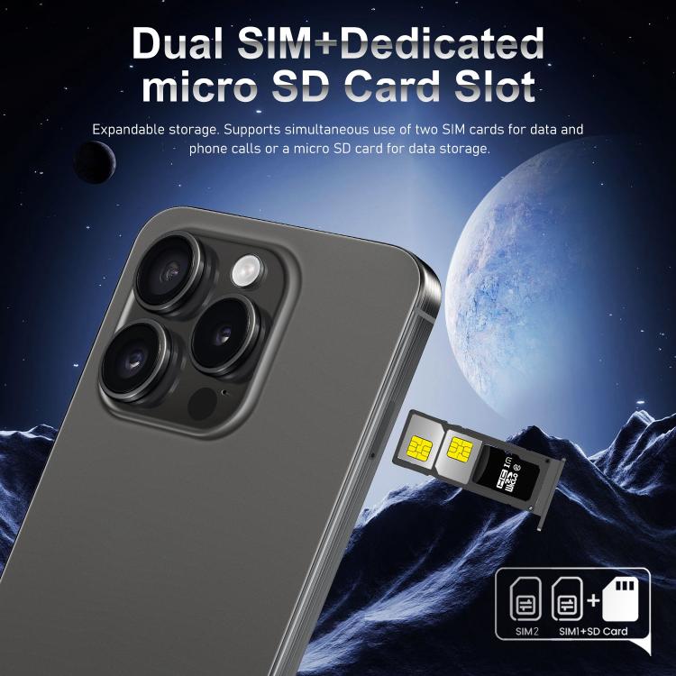 I16 Pro Max / VD1, 3GB+32GB, 6.8 inch Android 10 MTK6753 Octa Core, Network: 4G, Dual SIM, Plug:US Plug(White) - free shipping - PMc TechLife - Order now!