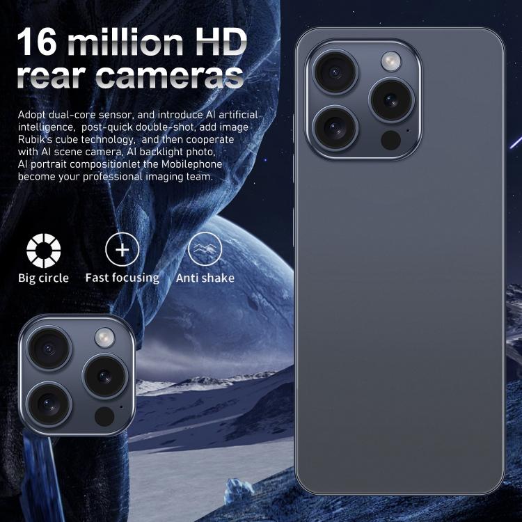 I16 Pro Max / VD1, 3GB+32GB, 6.8 inch Android 10 MTK6753 Octa Core, Network: 4G, Dual SIM, Plug:US Plug(Grey) - free shipping - PMc TechLife - Order now!
