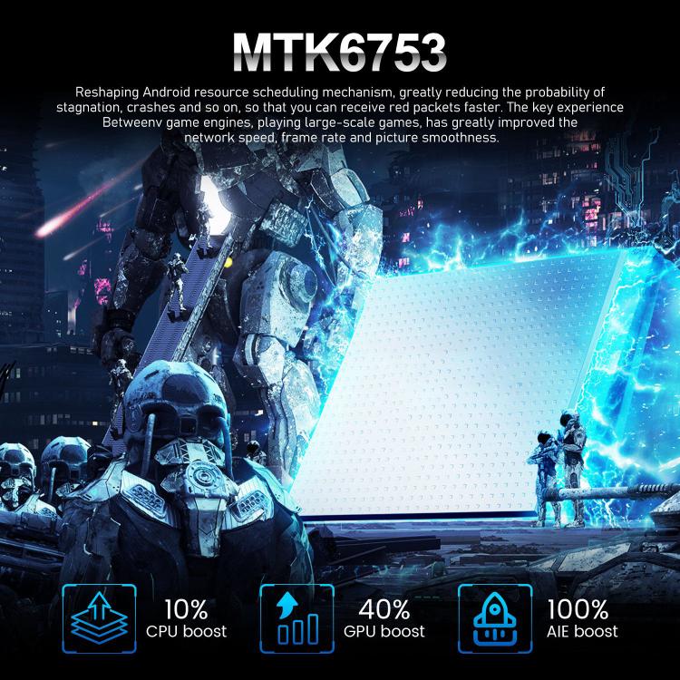 I16 Pro Max / VD1, 3GB+32GB, 6.8 inch Android 10 MTK6753 Octa Core, Network: 4G, Dual SIM, Plug:UK Plug(Black) - free shipping - PMc TechLife - Order now!