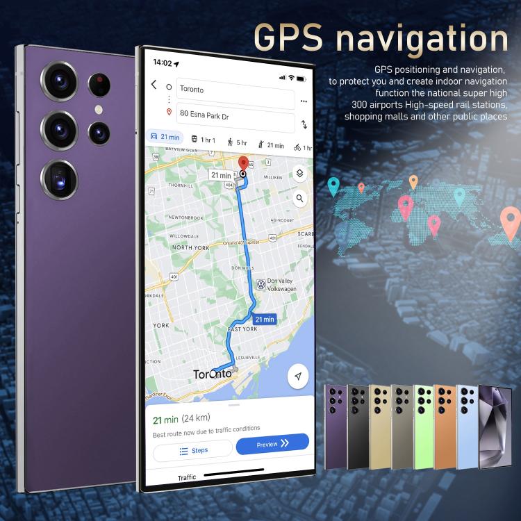 S24 Ultra / S7, 4GB+128GB, 6.75 inch Android 10 MTK6750 Octa Core, Network: 4G, Dual SIM, Plug:AU Plug(Gold) - free shipping - PMc TechLife - Order now!