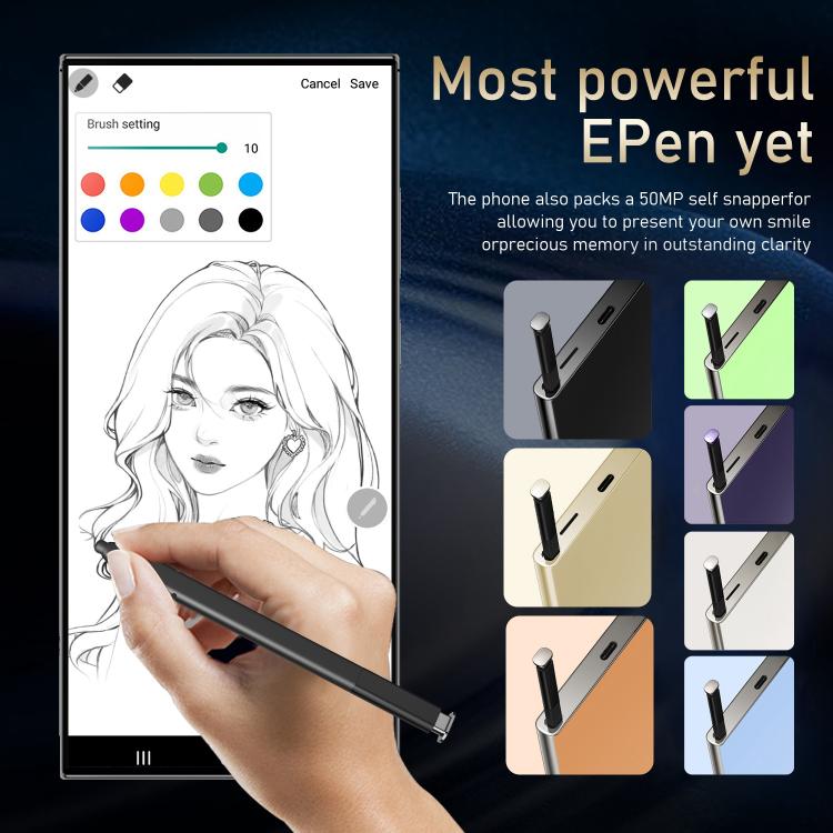 S24 Ultra / S7, 4GB+128GB, 6.75 inch Android 10 MTK6750 Octa Core, Network: 4G, Dual SIM, Plug:UK Plug(Green) - free shipping - PMc TechLife - Order now!