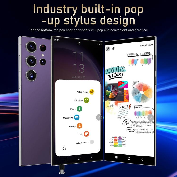 S24 Ultra / S7, 4GB+128GB, 6.75 inch Android 10 MTK6750 Octa Core, Network: 4G, Dual SIM, Plug:EU Plug(Gold) - free shipping - PMc TechLife - Order now!