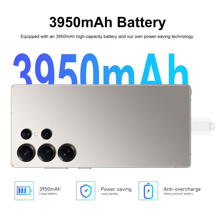 S25 Ultra / S11, 4GB+64GB, 6.75 inch Android 12 MTK6762 Octa Core, Network: 4G, Dual SIM, Plug:EU Plug(Black) - free shipping - PMc TechLife - Order now!