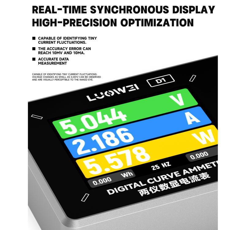 Luowei LW-D1 Isolated Power Supply Design Digital Curve Ammeter - free shipping - PMC TechLife - Order now!