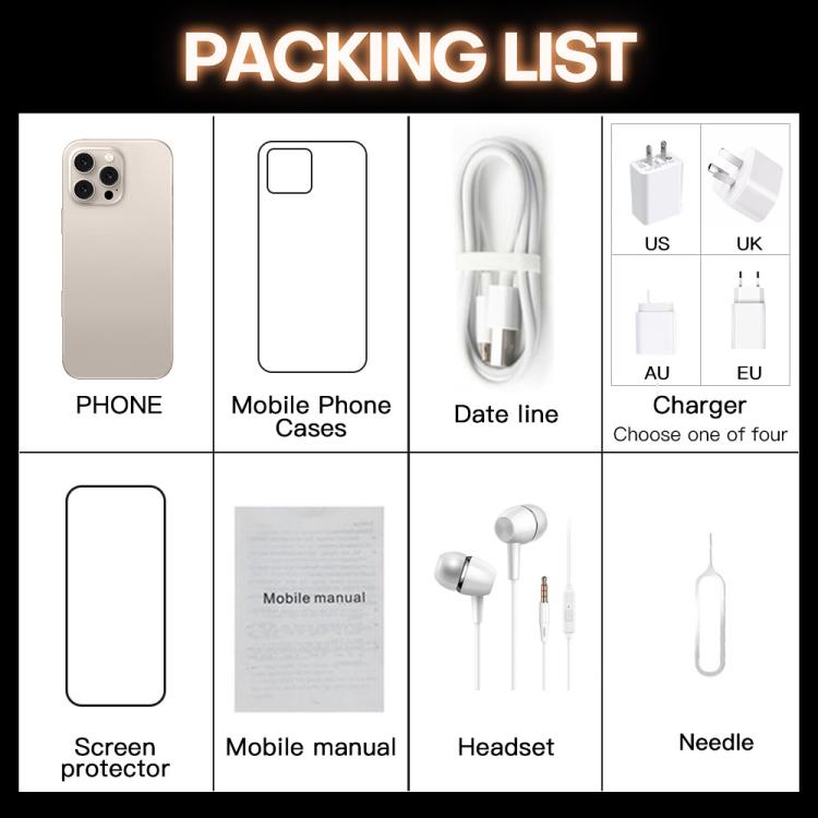 I16 Pro Max / PDQ6, 4GB+64GB, 6.58 inch Android 10 MTK6739 Quad Core, Network: 4G, Dual SIM, Plug:UK Plug(Black) - free shipping - PMc TechLife - Order now!
