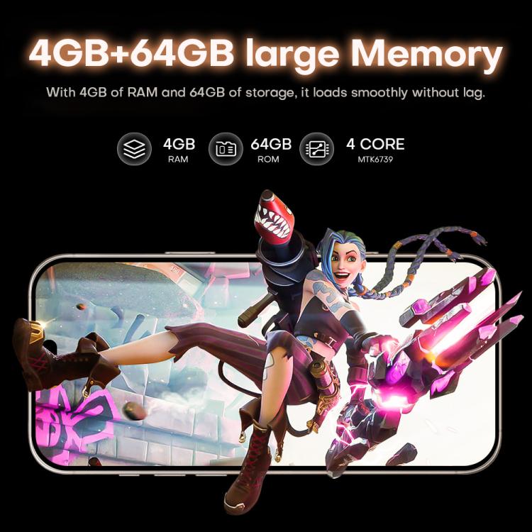 I16 Pro Max / PDQ6, 4GB+64GB, 6.58 inch Android 10 MTK6739 Quad Core, Network: 4G, Dual SIM, Plug:AU Plug(Black) - free shipping - PMc TechLife - Order now!