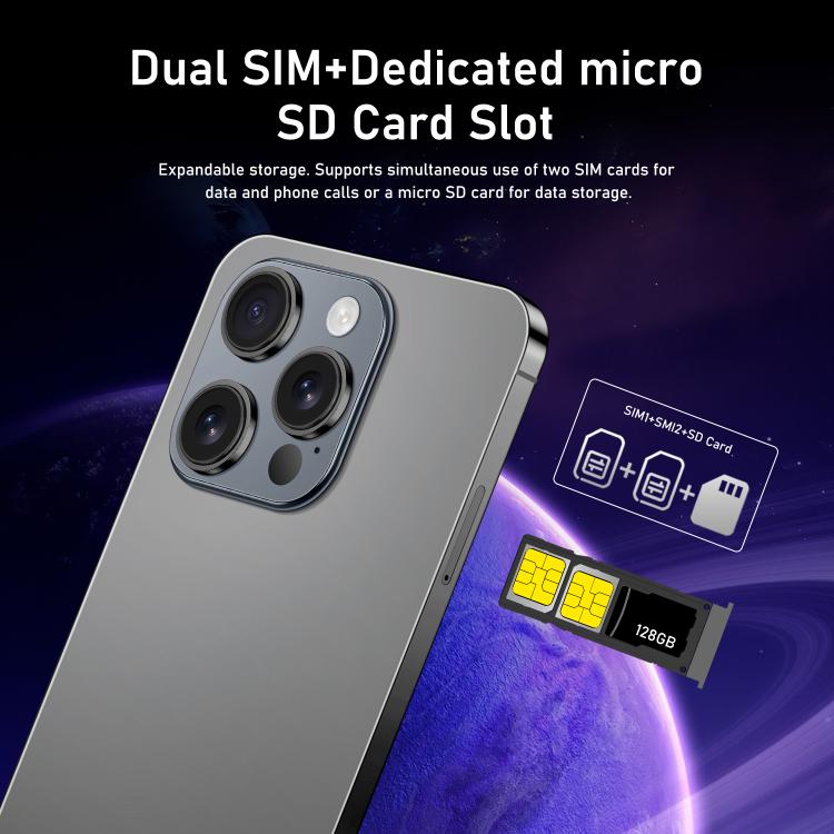 I16 Pro Max / RAi3, 3GB+64GB, 6.56 inch Android 10 MTK6739 Quad Core, Network: 4G, Dual SIM, Plug:EU Plug(Black) - free shipping - PMc TechLife - Order now!