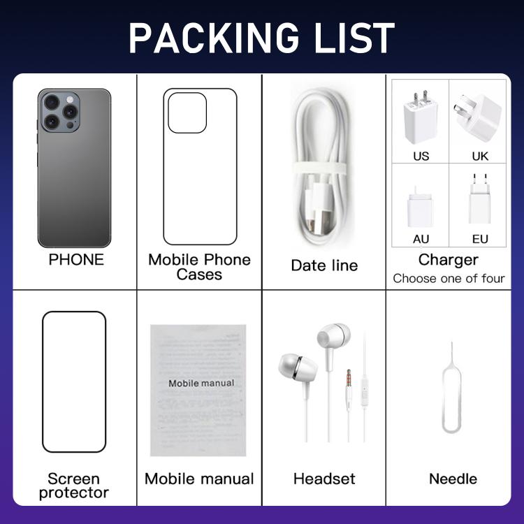 I16 Pro Max / RAi3, 3GB+64GB, 6.56 inch Android 10 MTK6739 Quad Core, Network: 4G, Dual SIM, Plug:UK Plug(White) - free shipping - PMc TechLife - Order now!
