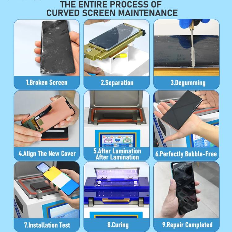 YYD YD-636 UV Curing Laminating Defoaming All-in-One, Plug:US Plug - free shipping - PMC TechLife - Order now!