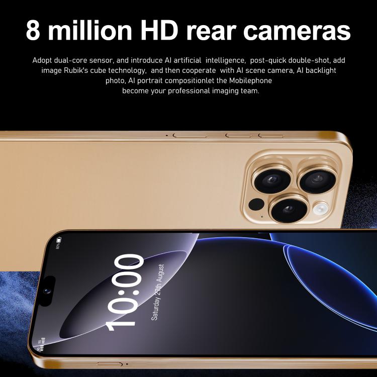 I16 Pro Max / ZPT93, 2GB+16GB, 6.26 inch Android 8.1 MTK6737 Quad Core, Network: 4G, Dual SIM, Plug:EU Plug(White) - free shipping - PMc TechLife - Order now!
