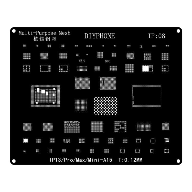 Precision laser-cut Accurate Positioning Anti-shift BGA Reballing Stencil, Model:For iPhone 13-13 Pro Max - free shipping - PMC TechLife - Order now!