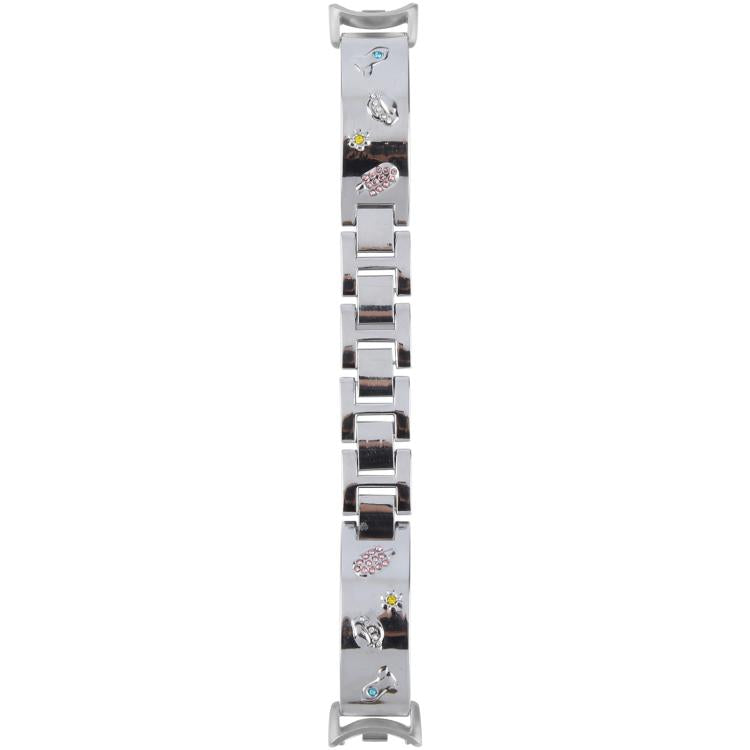 For Xiaomi Smart Band 9 / 8 Diamond Quick Release Chain Bracelet Metal Watch Band(Silver) - free shipping - PMC TechLife - Order now!