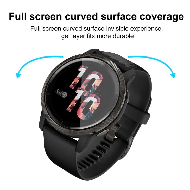 For Garmin Venu 2 2pcs xDfind Curved 3D Composite Material Soft Film Screen Protector - free shipping - PMC TechLife - Order now!