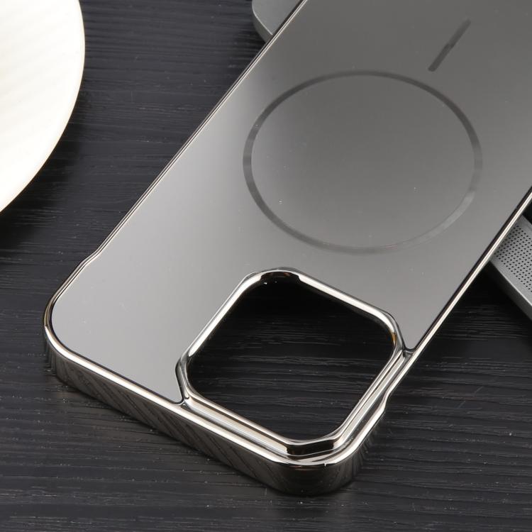 For iPhone 16 Pro Max Electroplating Frameless Frosted Anti-Glare PC MagSafe Phone Case(Titanium Gray) - free shipping - PMC TechLife - Order now!