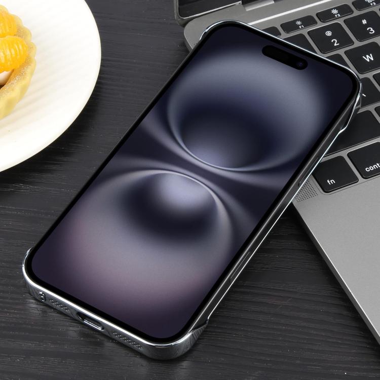 For iPhone 16 Plus Electroplating Frameless Frosted Anti-Glare PC MagSafe Phone Case(Silver White) - free shipping - PMC TechLife - Order now!