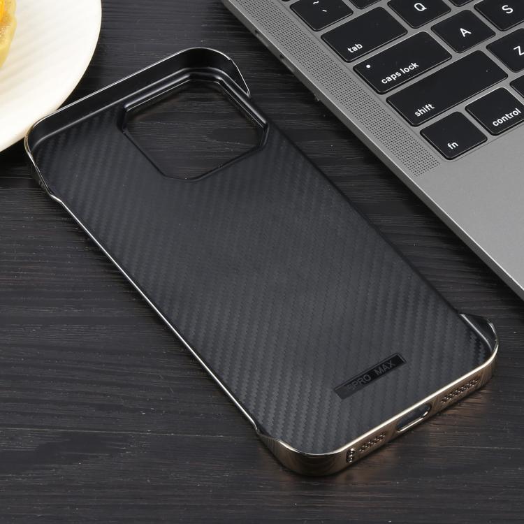 For iPhone 14 Pro Electroplating Frameless Frosted Anti-Glare PC MagSafe Phone Case(Desert Gold) - free shipping - PMC TechLife - Order now!