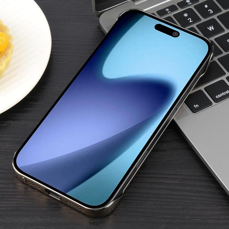 For iPhone 17 Air Electroplating Frameless Frosted Anti-Glare PC MagSafe Phone Case(Desert Gold) - free shipping - PMC TechLife - Order now!