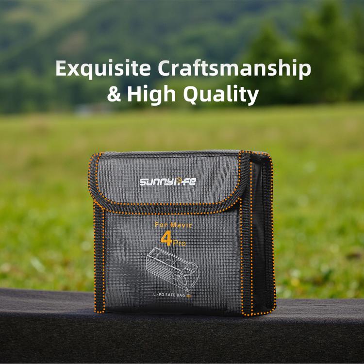 For DJI Mavic 4 Pro Sunnylife Battery Explosion-proof Safe Bag Protective Li-Po Safe Bag(For 3pcs Batteries) - free shipping - PMC TechLife - Order now!