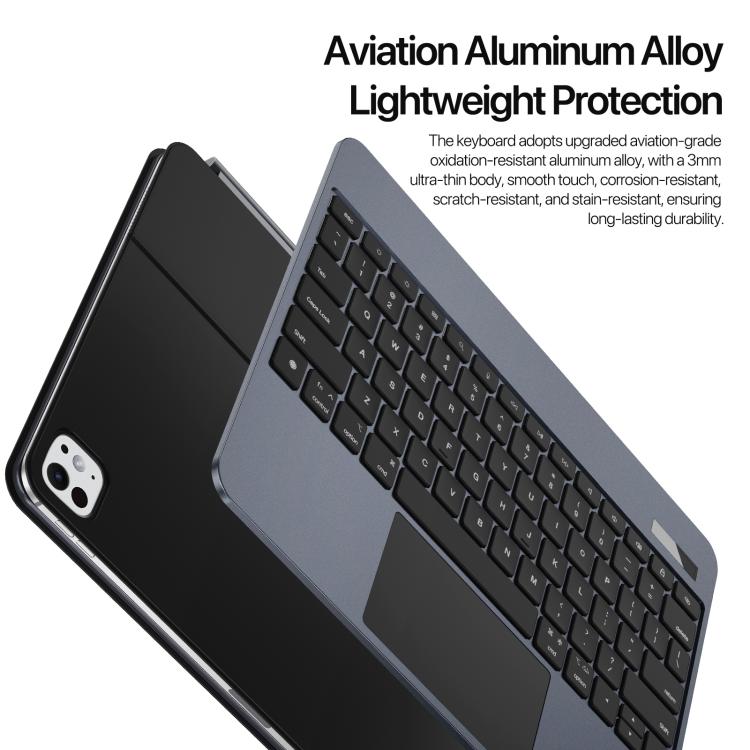 For iPad Pro 11 2024 DUX DUCIS MK Pro Series Floating Magnetic Keyboard Tablet Leather Case(Black) - free shipping - PMC TechLife - Order now!