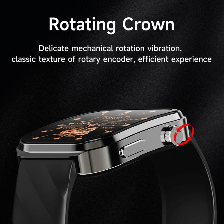 U13 2.2 inch IPS Curved Screen Smart Watch Supports BT Call(Black) - Smart Watches by PMC TechLife | Online Shopping South Africa | PMC TechLife | Buy Now Pay Later Mobicred