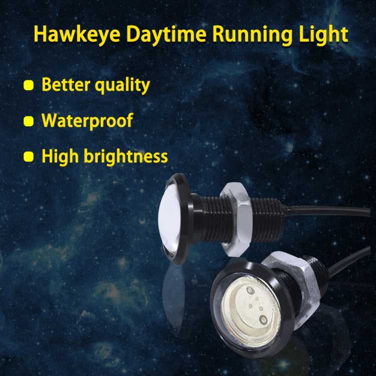 10 PCS 18mm 1.5W DC9-80V Motorcycle Eagle Eye Light Single Lens(Red Light) - Eagle Eye Lights by PMC Jewellery | Online Shopping South Africa | PMC Jewellery | Buy Now Pay Later Mobicred