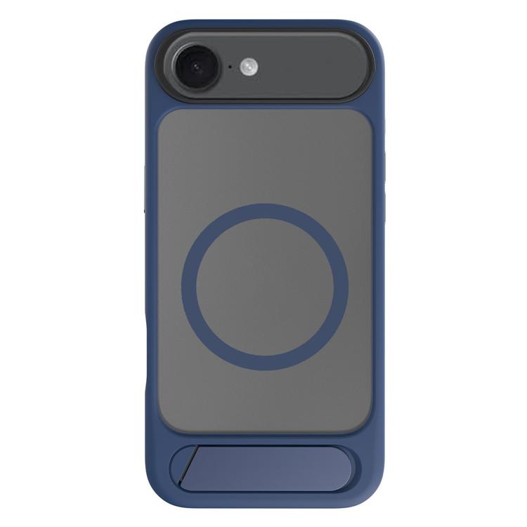 For iPhone 17 Air Kalebol MagSafe Invisible Tilt Holder PC Hybrid TPU Case(Navy Blue) - iPhone 17 Air Cases by Kalebol | Online Shopping South Africa | PMC TechLife | Buy Now Pay Later Mobicred