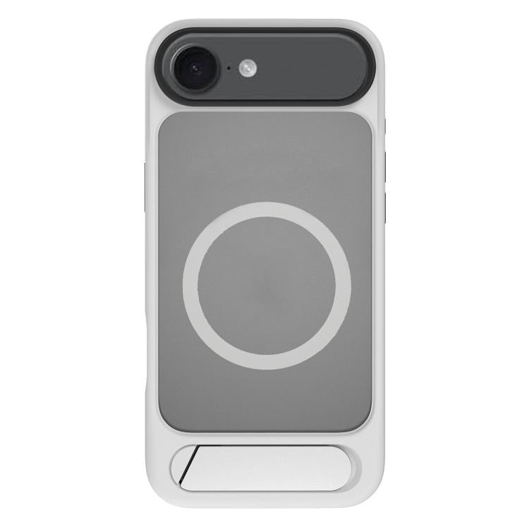 For iPhone 17 Air Kalebol MagSafe Invisible Tilt Holder PC Hybrid TPU Case(Grey White) - iPhone 17 Air Cases by Kalebol | Online Shopping South Africa | PMC TechLife | Buy Now Pay Later Mobicred