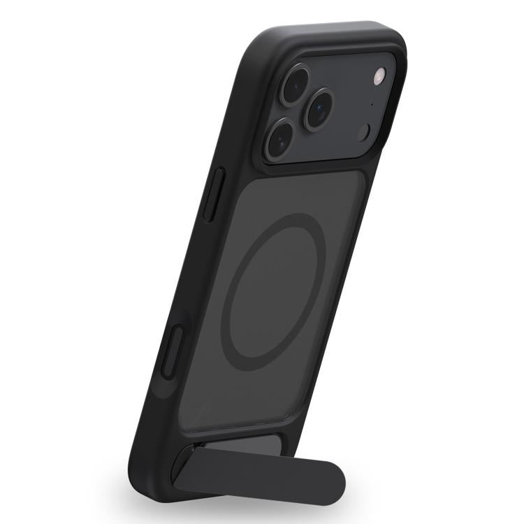 For iPhone 17 Pro Kalebol MagSafe Invisible Tilt Holder PC Hybrid TPU Case(Black) - iPhone 17 Pro Cases by Kalebol | Online Shopping South Africa | PMC TechLife | Buy Now Pay Later Mobicred
