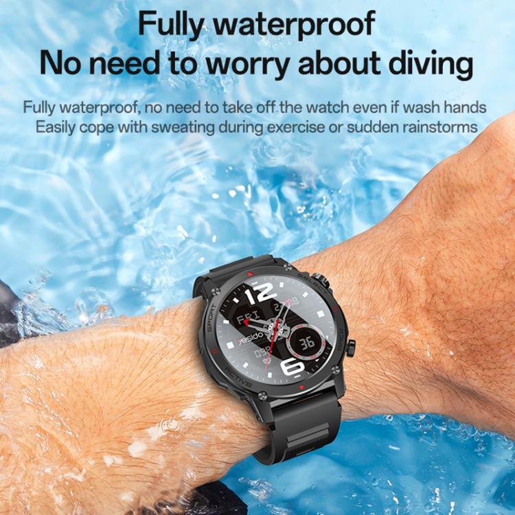 Yesido IO31 1.43 inch AMOLED Screen Smart Watch Support BT Call / Heart Rate(Black) - free shipping - PMC TechLife - Order now!