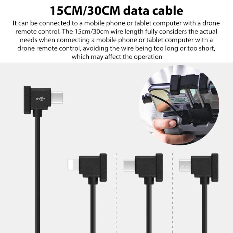 BRDRC Converting Data Cable for DJI Mini 4 Pro / Mavic 3 / Air 2 / Air 2S, Type:30cm Type-C to Type-C + Holder - free shipping - PMC TechLife - Order now!
