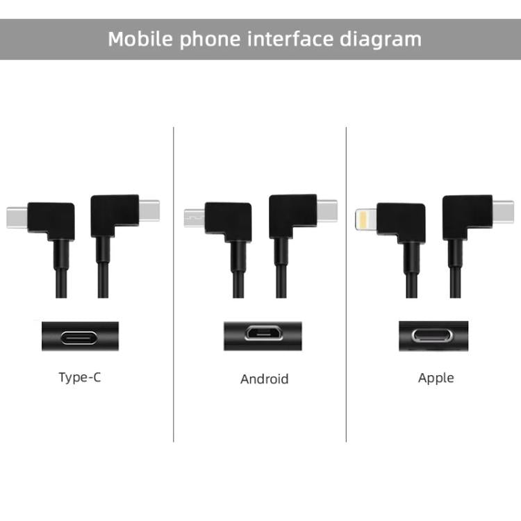 BRDRC Data Cable for DJI Mavic Air 2 / Air 2S / Mini 2, Type:30cm Type-C to Android - free shipping - PMC TechLife - Order now!