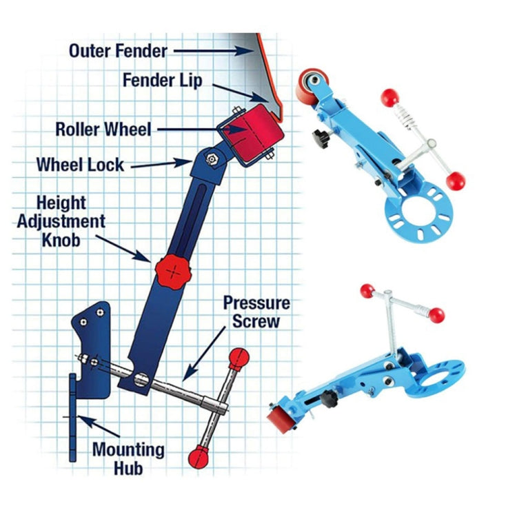 Car Wheel Eyebrow Repair Tool Fender Roller Tool Fender Reforming Extending Tool - Tire Repair & Installation Tools by PMC TechLife | Online Shopping South Africa | PMC TechLife | Buy Now Pay Later Mobicred