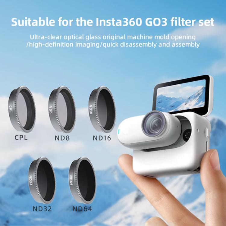 For Insta360 GO 3 Camera Lens Filter, Filter:ND64 - free shipping - PMC TechLife - Order now!