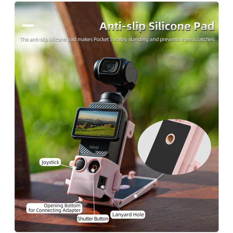 For DJI OSMO Pocket 3 Sunnylife Magnetic Mount 1/4 Adapter Cold Shoe Tabletop Base Bracket Angles Adjustable Multi Expansion Mount(Yellow) - free shipping - PMC TechLife - Order now!