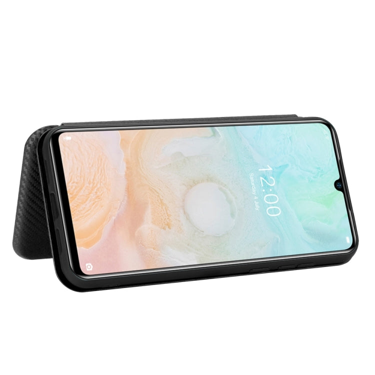 For DOOGEE N20 Pro Carbon Fiber Texture Horizontal Flip TPU + PC + PU Leather Case with Card Slot(Black) - More Brand by PMC Jewellery | Online Shopping South Africa | PMC Jewellery | Buy Now Pay Later Mobicred