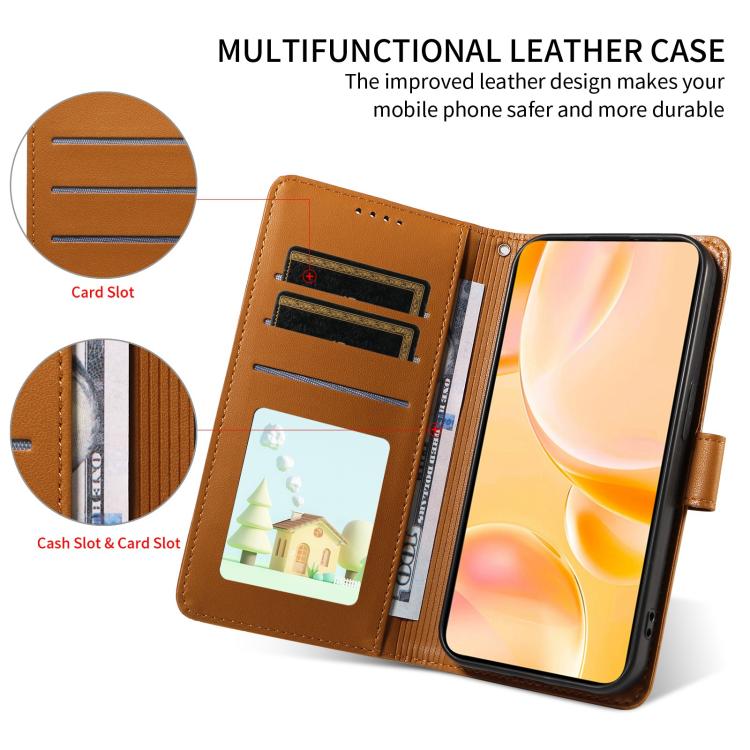 For Motorola Moto G55 5G Embossed Heart Dog RFID Blocking Wallet Leather Phone Case(Brown) - free shipping - PMC TechLife - Order now!