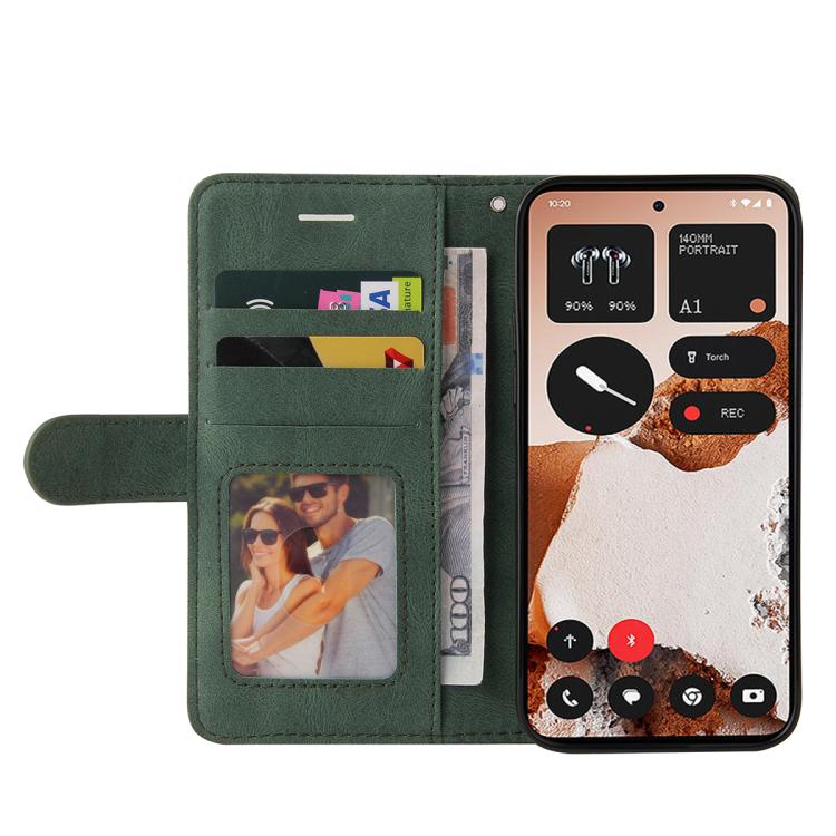 For Nothing CMF Phone 2 Pro Dual-color Splicing Flip Leather Phone Case(Green) - free shipping - PMC TechLife - Order now!