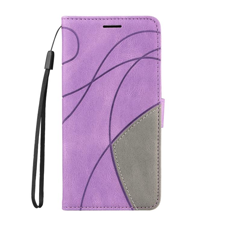For Nothing CMF Phone 2 Pro Dual-color Splicing Flip Leather Phone Case(Purple) - free shipping - PMC TechLife - Order now!