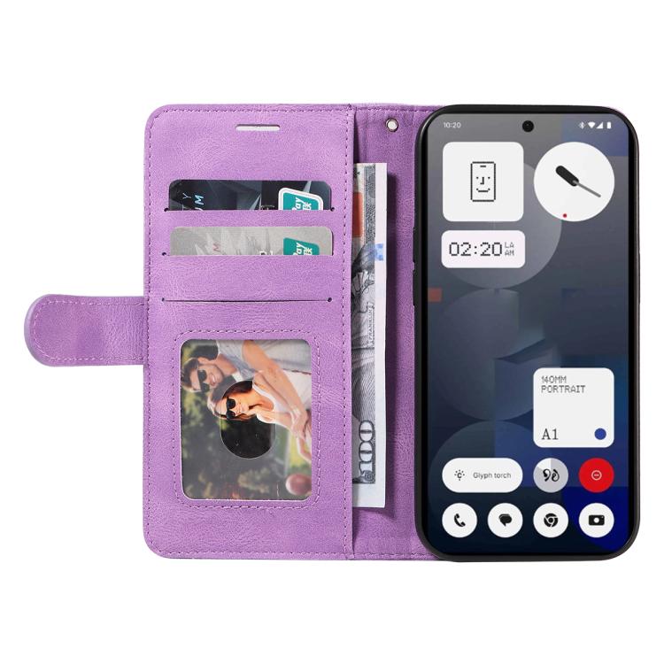 For Nothing Phone 3A Dual-color Splicing Flip Leather Phone Case(Purple) - free shipping - PMC TechLife - Order now!