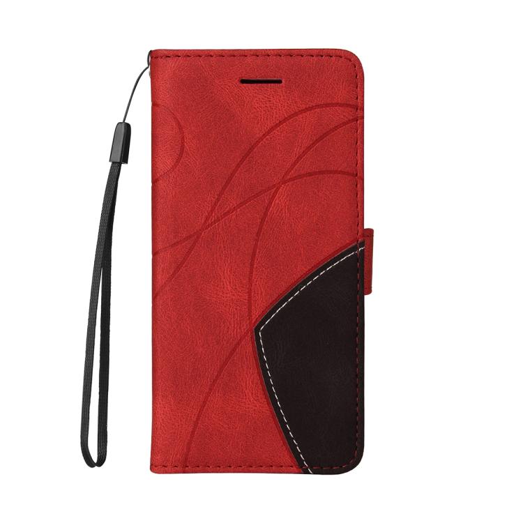 For Nothing Phone 3A Pro Dual-color Splicing Flip Leather Phone Case(Red) - free shipping - PMC TechLife - Order now!
