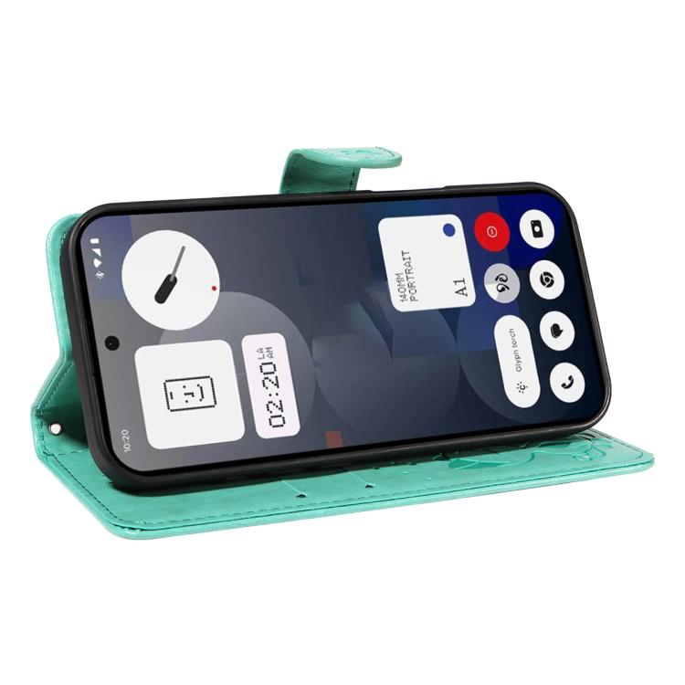 For Nothing Phone 3A Cat and Bee Embossed Flip Leather Phone Case(Green) - free shipping - PMC TechLife - Order now!