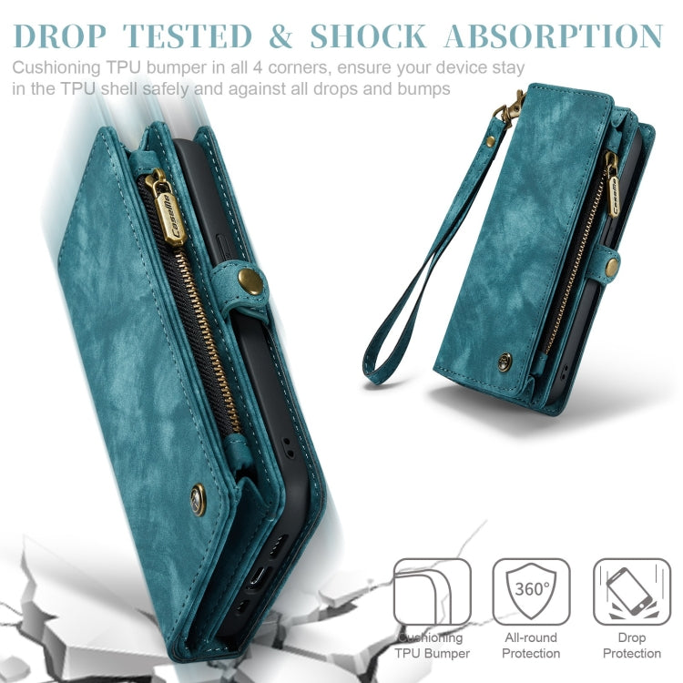 For iPhone 12 Pro Max CaseMe-008 Detachable Multifunctional Wallet Leather Phone Case (Blue) - iPhone 12 Pro Max Cases by CaseMe | Online Shopping South Africa | PMC Jewellery | Buy Now Pay Later Mobicred