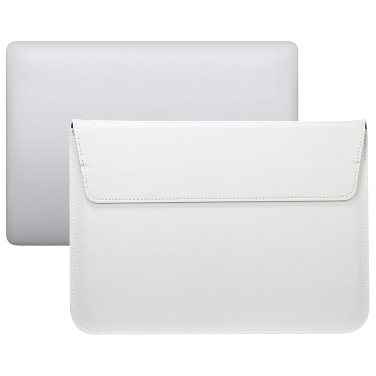 PU Leather Ultra-thin Envelope Bag Laptop Bag for MacBook Air / Pro 11 inch, with Stand Function(White) - Protective Bags by PMC Jewellery | Online Shopping South Africa | PMC Jewellery | Buy Now Pay Later Mobicred