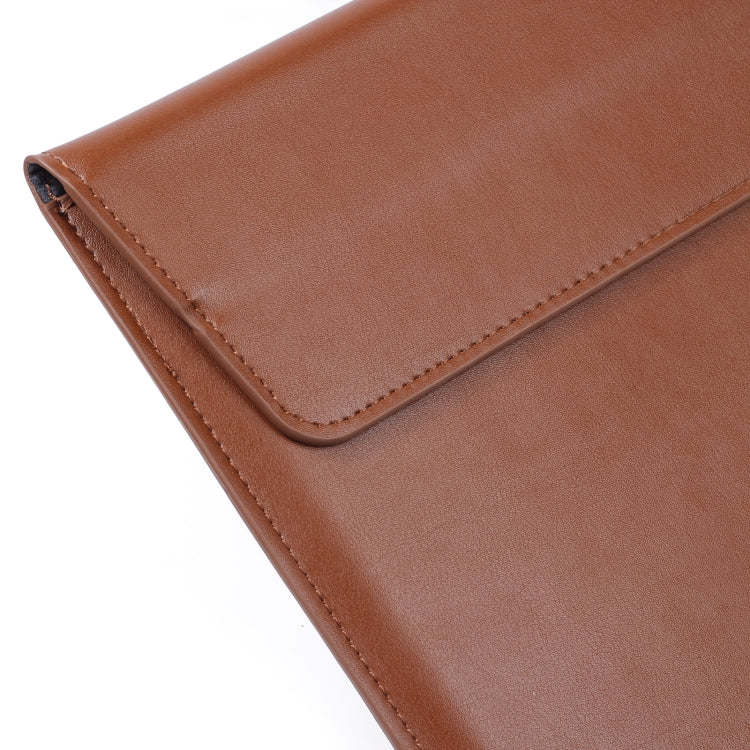 PU Leather Ultra-thin Envelope Bag Laptop Bag for MacBook Air / Pro 13 inch, with Stand Function(Black) - Protective Bags by PMC Jewellery | Online Shopping South Africa | PMC Jewellery | Buy Now Pay Later Mobicred